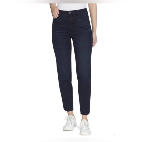 Social Standard Sanctuary Slim Straight Denim Jean Nighthawk Dark Blue NWT Sz 16 - Picture 1 of 8